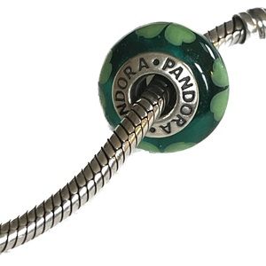 Pandora Kiss Me I'm Irish Murano Glass Charm 790927